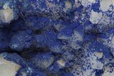 Vivid-Blue Azurite Encrusted Quartz Crystals - China #213826-2